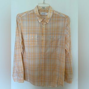 Calvin Klein Mens Classic Fit Button Down Sz Medium